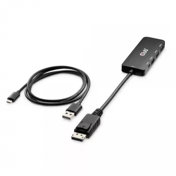 CLUB3D DisplayPort™ na Triple HDMI™ 8K60Hz Hub, DisplayPort, HDMI, 2.1b/1.4a, 13,5 Mbit/s, 120 Hz, 3840 x 2160, 7680 x 4320