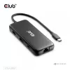 CLUB3D 8-1 Przenośna stacja dokująca USB Type-C® 10Gbps do HDMI™ i DisplayPort™ 8K30Hz PD maks. 100W