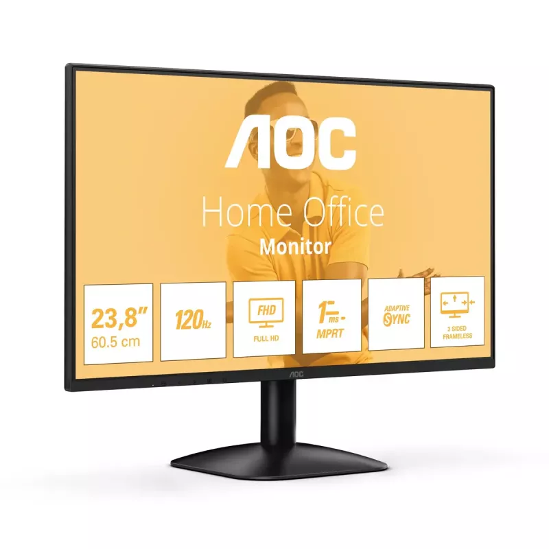 Monitor komputerowy AOC 24B31H 60,5 cm (23,8 cala) 1920 x 1080 pikseli Full HD Czarny