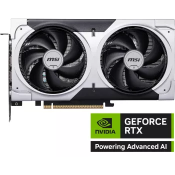 Karta graficzna MSI GeForce RTX 5060 Ti 8 GB GDDR7, PCIe 5.0, 4608 CUDA, 2602 MHz boost, 128-bit, 2 wentylatory, 180W
