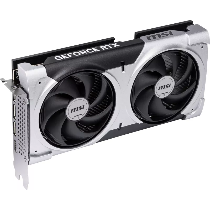 Karta graficzna MSI GeForce RTX 5060 Ti 8 GB GDDR7, PCIe 5.0, 4608 CUDA, 2602 MHz boost, 128-bit, 2 wentylatory, 180W