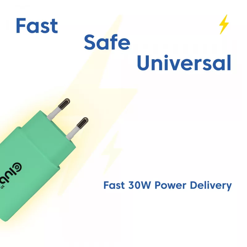 USB-C Charger 2-Pack 30W by club 3d — Dual 30W USB-C Power Adapters