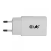 Ładowarka USB‑C 2 szt. CLUB3D CAC-3020, łączna moc 30 W, biała