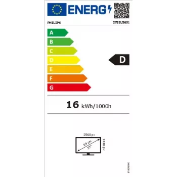 Philips 3000 series 27B2U3601/00 monitor komputerowy 68.6 cm (27 cali) 2560 x 1440 pikseli Quad HD LCD Czarny