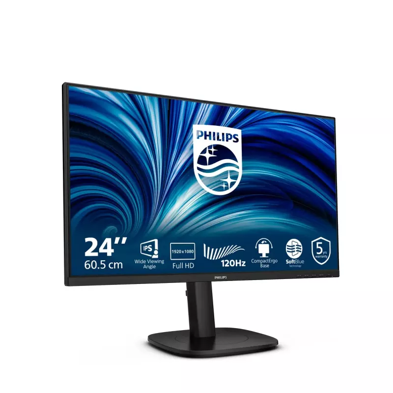 Monitor komputerowy Philips 3000 series 24B2N3200J/00 60,5 cm (23,8 cala) 1920 x 1080 pikseli Full HD LCD Czarny
