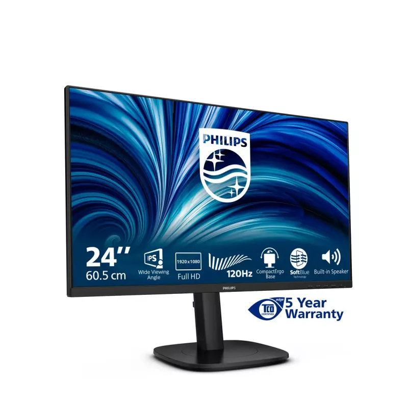 Monitor komputerowy Philips 3000 series 24B2N3200J/00 60,5 cm (23,8 cala) 1920 x 1080 pikseli Full HD LCD Czarny