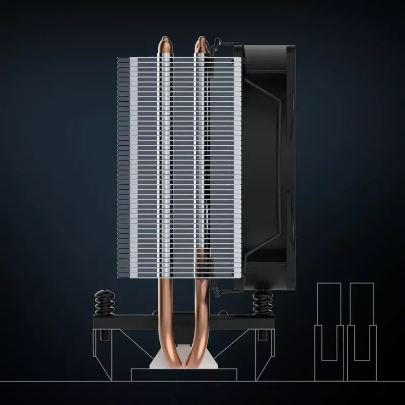 Chłodzenie powietrzne ARCTIC Freezer 8i Kompaktowe chłodzenie procesora Intel wentylator 10 cm