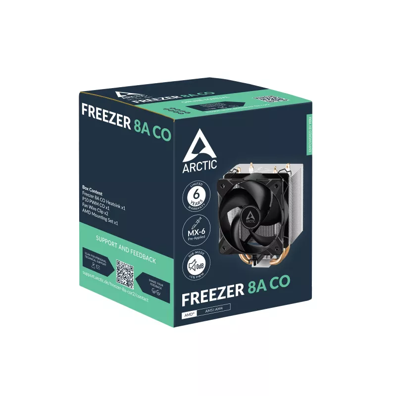 ARCTIC Freezer 8A - CO Kompaktowa chłodnica CPU AMD do ciągłej pracy