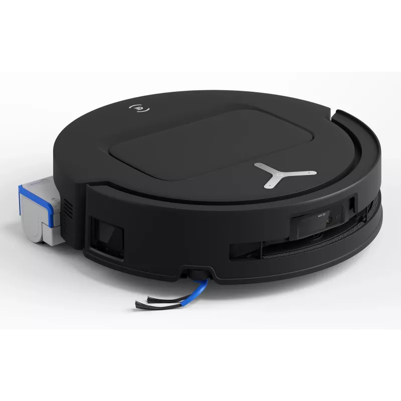 Robot odkurzający Ecovacs Deebot T80 Omni — bezworkowy, pojemnik na kurz 3 l, zbiornik na wodę 0,11 l, bateria 6400 mAh, czas pracy 297 min, czarny