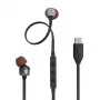 Słuchawki JBL Tune 310C Przewodowe Douszne Rozmowy/Muzyka USB Type-C Czarny