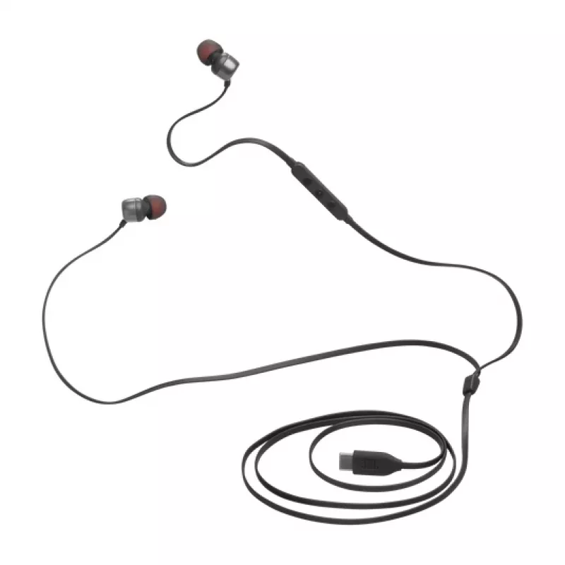 Słuchawki JBL Tune 310C Przewodowe Douszne Rozmowy/Muzyka USB Type-C Czarny