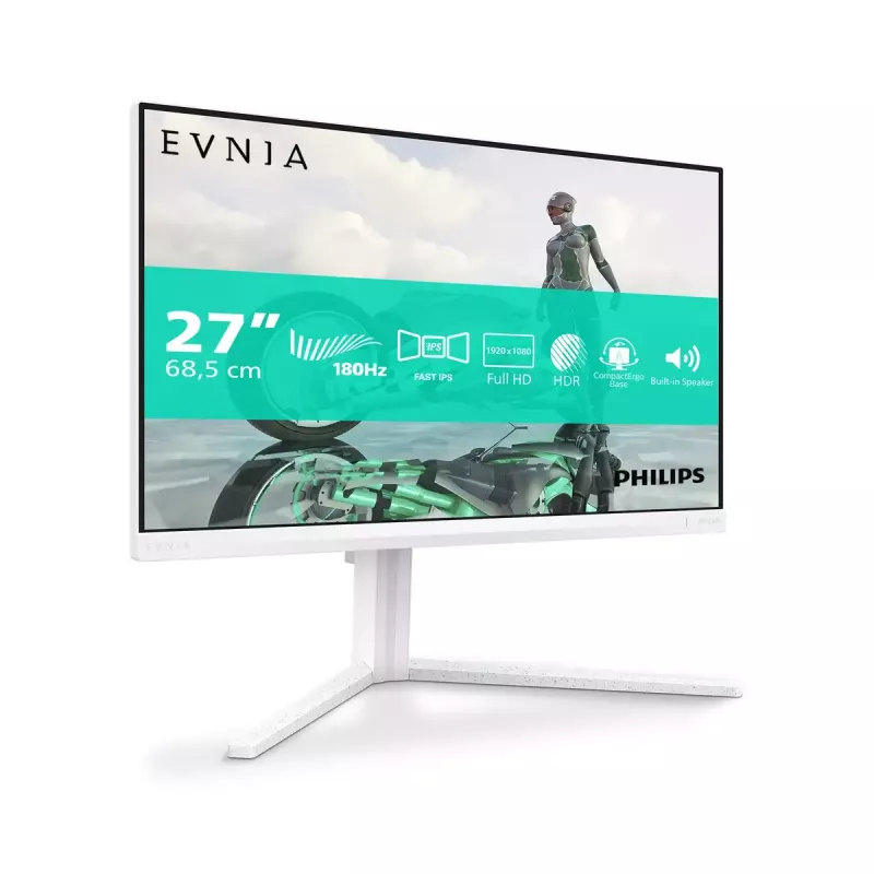 Philips Evnia 27M2N3201A/00 monitor komputerowy 68.6 cm (27 cali) 1920 x 1080 pikseli Full HD LCD Biały