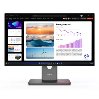 Monitor Lenovo ThinkVision P24Q-40, 60,5 cm (23,8 cala), 2560 x 1440 pikseli, Quad HD, LCD, 6 ms, czarny