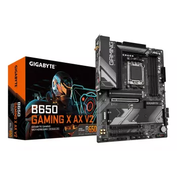 Płyta główna GIGABYTE B650 GAMING X AX V2 - procesory AMD Ryzen 9000 Series, 8+2+2 fazy VRM, do 8000MHz DDR5 (OC), 1xPCIe 5.0 + 2xPCIe 4.0 M.2, 2.5GbE LAN, WIFI 6E, USB 3.2 Gen 2