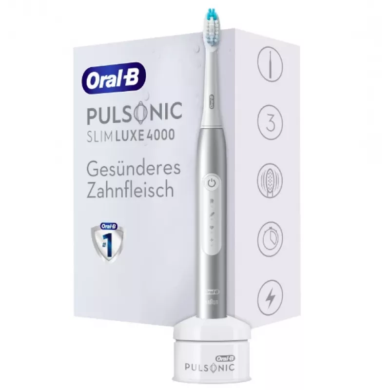 Oral-B Pulsonic cienki Luxe 4000 Adult Sonic toothbrush Platinum
