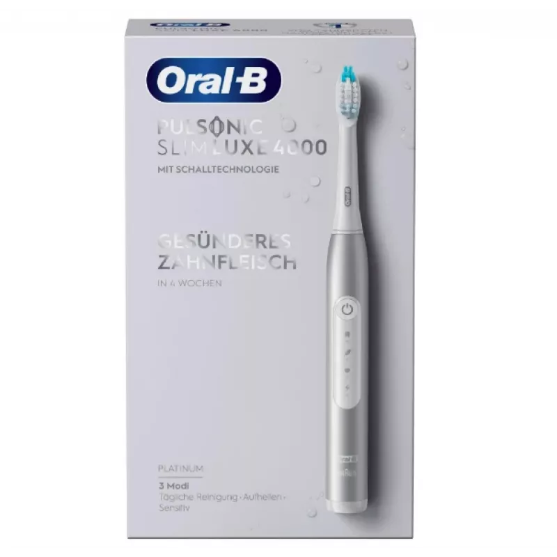 Oral-B Pulsonic cienki Luxe 4000 Adult Sonic toothbrush Platinum