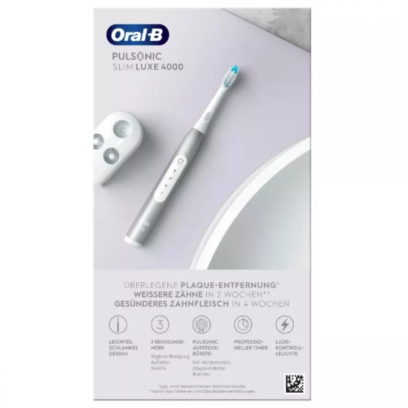 Oral-B Pulsonic cienki Luxe 4000 Adult Sonic toothbrush Platinum