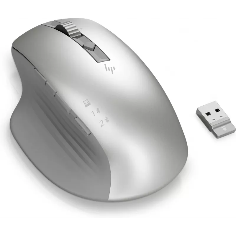 Mysz bezprzewodowa HP 930 Creator, praworęczna, Bluetooth, 3000 DPI, srebrna