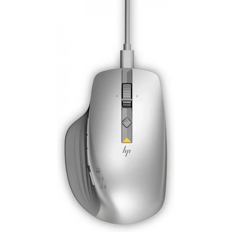 Mysz bezprzewodowa HP 930 Creator, praworęczna, Bluetooth, 3000 DPI, srebrna