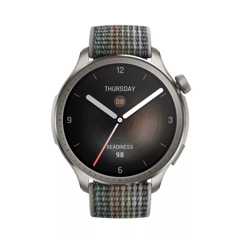 Amazfit Balance 3.81 cm (1.5 cal) AMOLED 46 mm Cyfrowy 480 x 480 pikseli Dotykowy Szary Wi-Fi GPS (satelitarny)