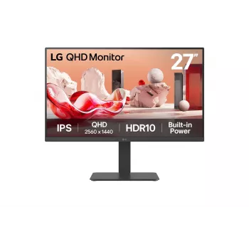 Monitor komputerowy LG 27BA45QB-B 68,6 cm (27 cali) 2560 x 1440 pikseli Quad HD LCD Czarny