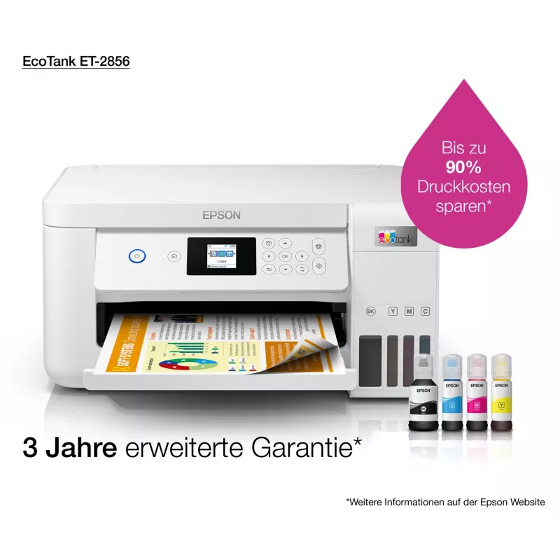 Epson EcoTank ET-2856 A4 5760 x 1440 DPI 33 ppm Wi-Fi atramentowa