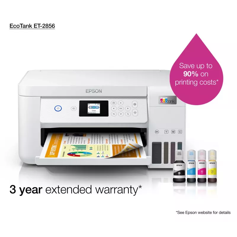 Epson EcoTank ET-2856 A4 5760 x 1440 DPI 33 ppm Wi-Fi atramentowa