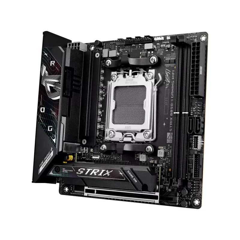 Płyta główna ASUS ROG STRIX B850-I GAMING WIFI, AMD B850, Socket AM5, mini ITX, 2x DDR5, Wi‑Fi 7, 2.5Gb LAN