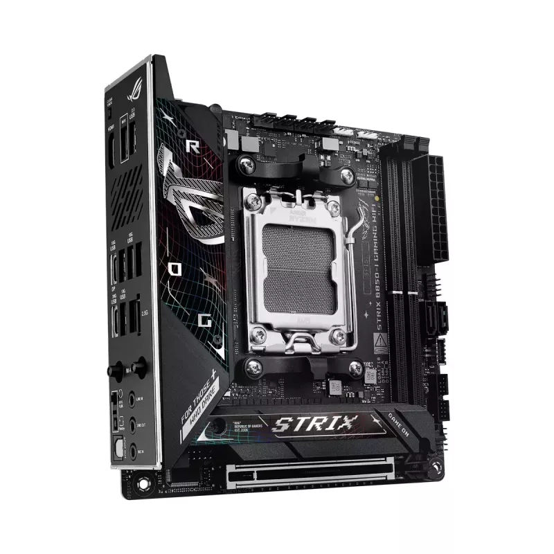 Płyta główna ASUS ROG STRIX B850-I GAMING WIFI, AMD B850, Socket AM5, mini ITX, 2x DDR5, Wi‑Fi 7, 2.5Gb LAN