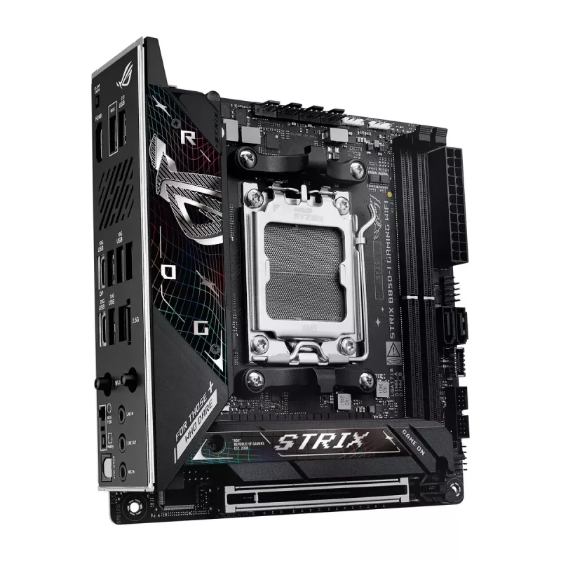 Płyta główna ASUS ROG STRIX B850-I GAMING WIFI, AMD B850, Socket AM5, mini ITX, 2x DDR5, Wi‑Fi 7, 2.5Gb LAN