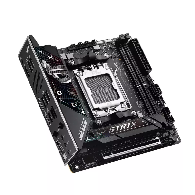 Płyta główna ASUS ROG STRIX B850-I GAMING WIFI, AMD B850, Socket AM5, mini ITX, 2x DDR5, Wi‑Fi 7, 2.5Gb LAN