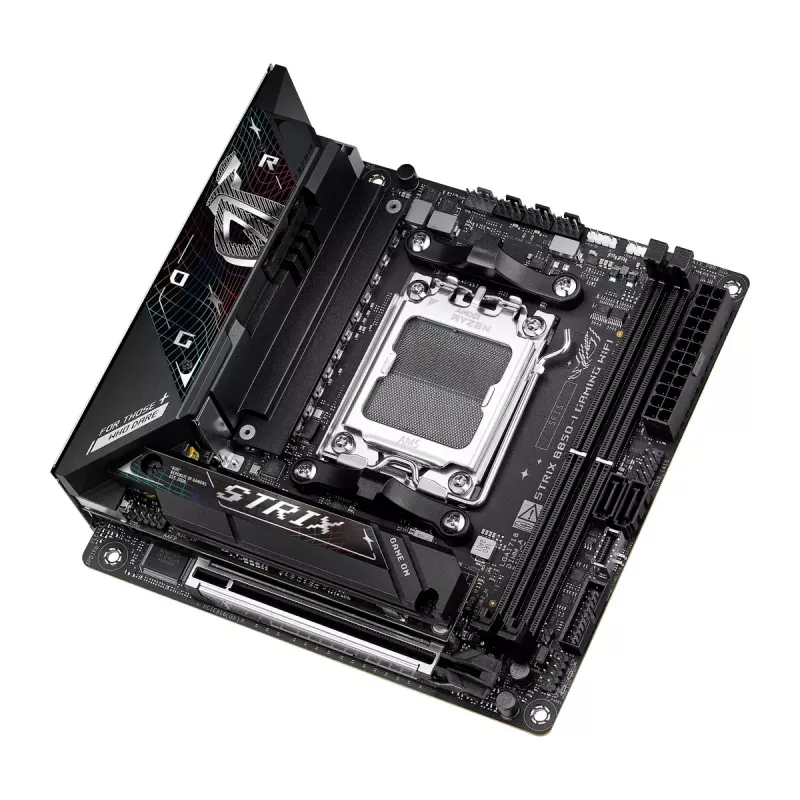 Płyta główna ASUS ROG STRIX B850-I GAMING WIFI, AMD B850, Socket AM5, mini ITX, 2x DDR5, Wi‑Fi 7, 2.5Gb LAN