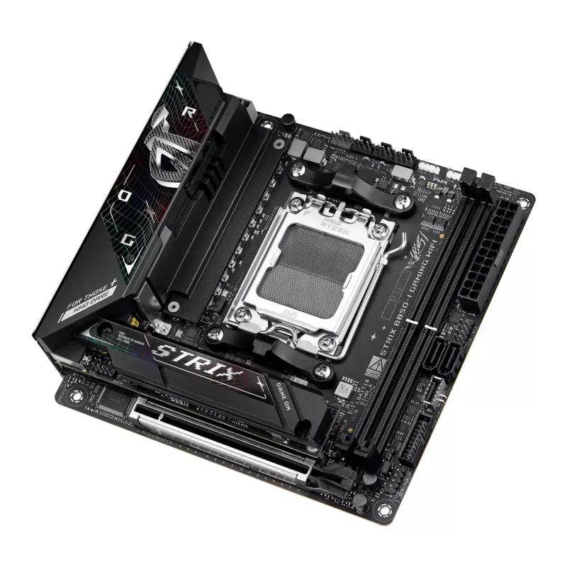 Płyta główna ASUS ROG STRIX B850-I GAMING WIFI, AMD B850, Socket AM5, mini ITX, 2x DDR5, Wi‑Fi 7, 2.5Gb LAN
