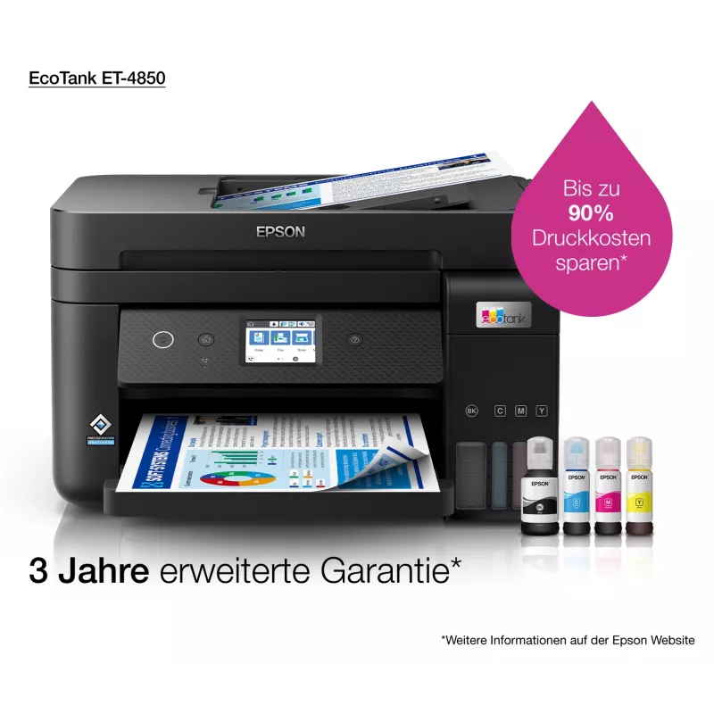 Epson EcoTank ET-4850 Atramentowy A4 4800 x 1200 DPI 33 ppm Wi-Fi