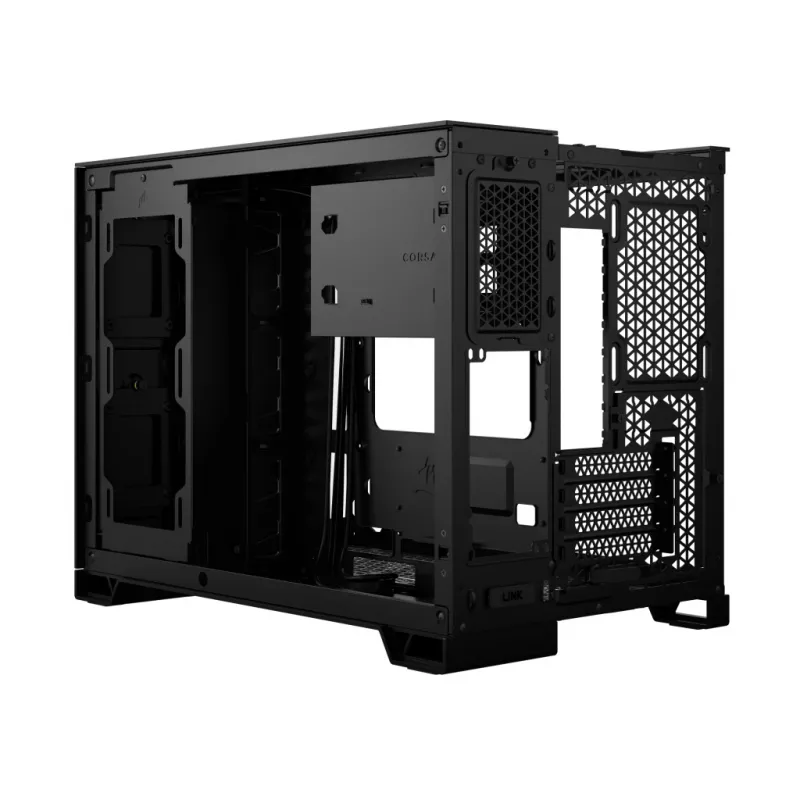 Obudowa komputera CORSAIR - średnia wieża - 2500x dwukomorowa - czarna