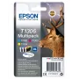 Epson Stag Multipack 3-kolory T1306 DURABrite Ultra Ink, Wysoka (XL) wydajność, cyjan, magenta, żółty, Atrament pigmentowy, 10,1 ml, 1 szt., Multi pack
