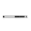 Przełącznik zarządzalny UBIQUITI USW-PRO-24-EU — 24× Gigabit RJ-45, 2× SFP+, L2/L3, do montażu w szafie, srebrny