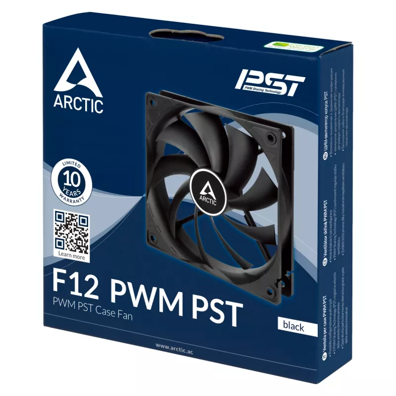 ARCTIC F12 PWM PST 120 mm Wentylator obudowy PWM PST, Wentylator, 12 cm, 230 RPM, 1350 RPM, 0.3 sone, 90.1 m³/h