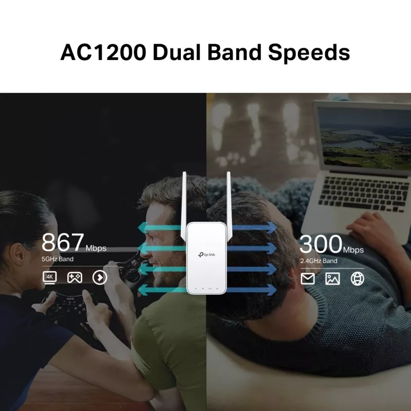 Wzmacniacz sieciowy TP-Link AC1200 Mesh Wi-Fi Range Extender