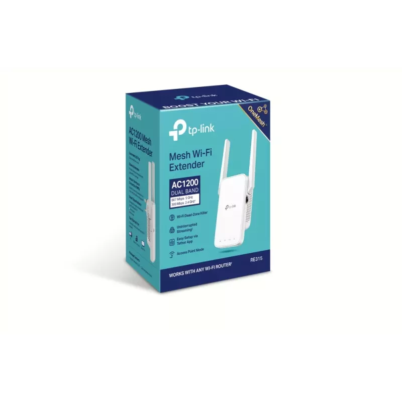 Wzmacniacz sieciowy TP-Link AC1200 Mesh Wi-Fi Range Extender
