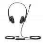 Yealink UH34 Dual Teams Headset, przewodowy, biuro/centrum telefoniczne, 20 - 20000 Hz, 118 g, zestaw słuchawkowy, czarny