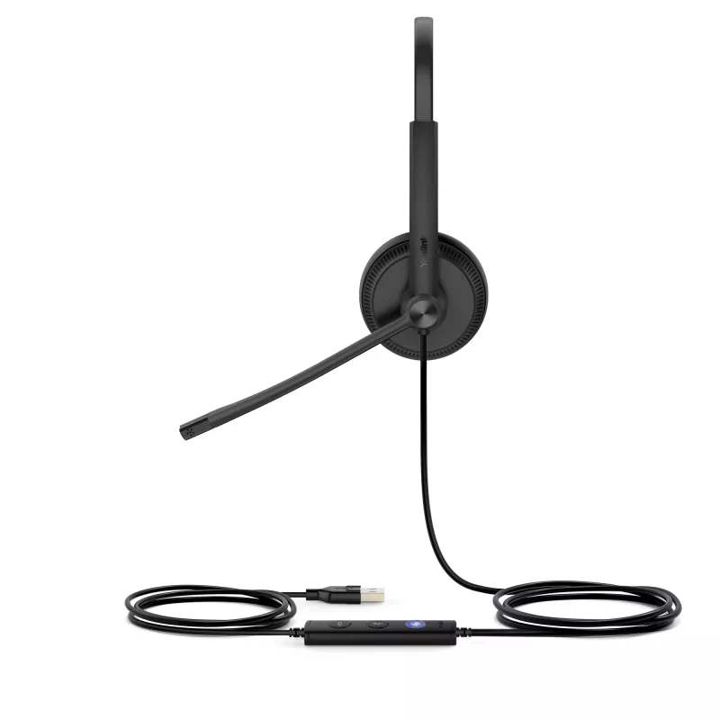 Yealink UH34 Dual Teams Headset, przewodowy, biuro/centrum telefoniczne, 20 - 20000 Hz, 118 g, zestaw słuchawkowy, czarny
