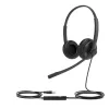Yealink UH34 Dual Teams Headset, przewodowy, biuro/centrum telefoniczne, 20 - 20000 Hz, 118 g, zestaw słuchawkowy, czarny