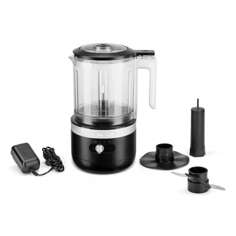 Elektryczny rozdrabniacz do żywności KitchenAid 5KFCB519EBM 1.19 L 24 W Czarny Przezroczysty