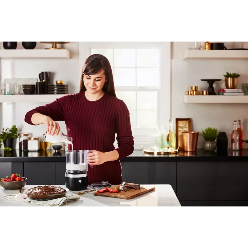 Elektryczny rozdrabniacz do żywności KitchenAid 5KFCB519EBM 1.19 L 24 W Czarny Przezroczysty