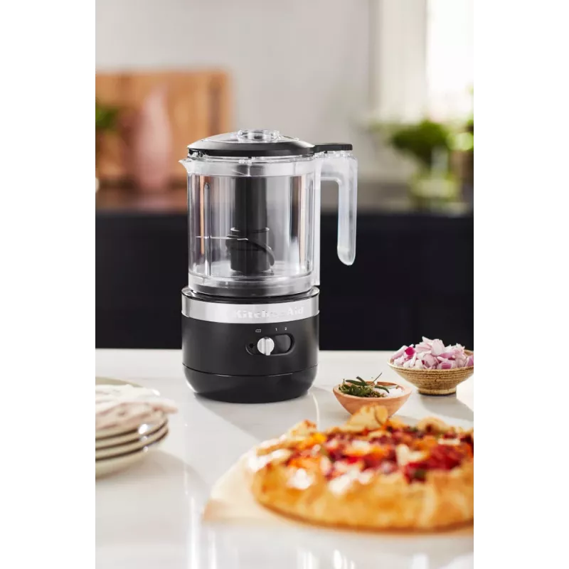 Elektryczny rozdrabniacz do żywności KitchenAid 5KFCB519EBM 1.19 L 24 W Czarny Przezroczysty