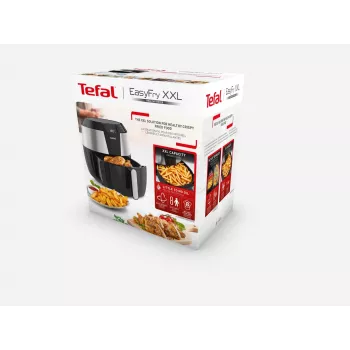 Tefal Easy Fry EY701D Single 5.6 L Wolnostojąca 1850 W Frytkownica beztłuszczowa Czarny, Stal nierdzewna
