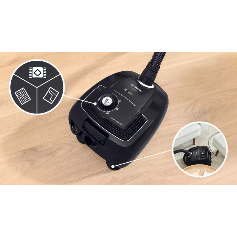 Bosch Serie 4 BGB38BA1 odkurzacz 4 L Cylinder vacuum Suchy 600 W Worek na kurz