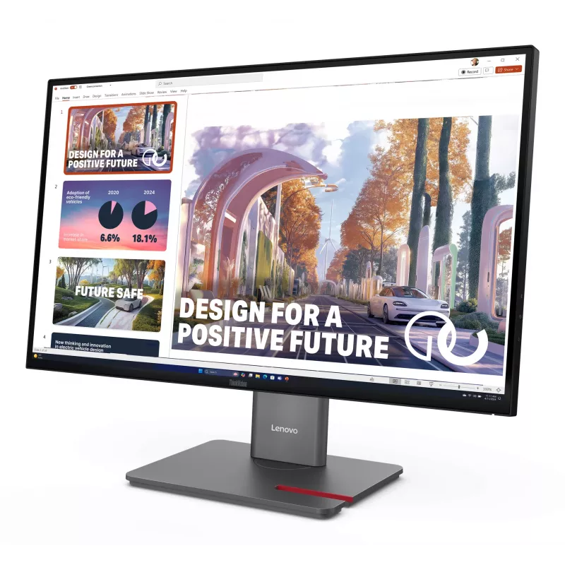 Monitor Lenovo ThinkVision P27QD-40, 68,6 cm (27 cali), 2560 x 1440 pikseli, Wide Quad HD, LED, 6 ms, Czarny