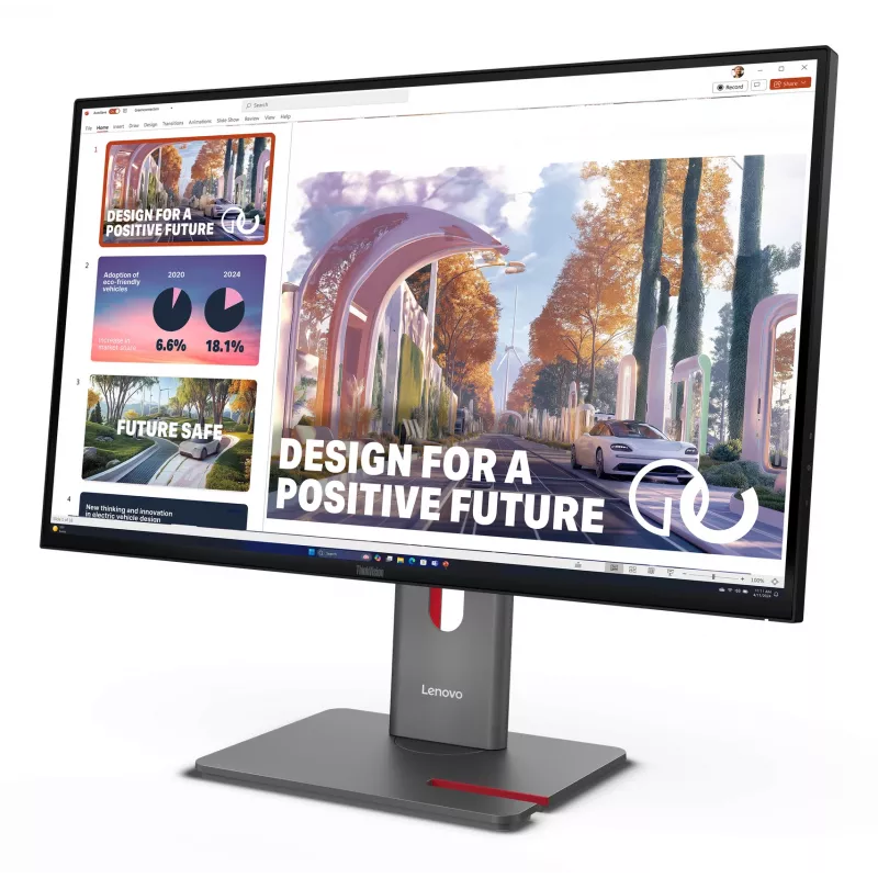Monitor Lenovo ThinkVision P27QD-40, 68,6 cm (27 cali), 2560 x 1440 pikseli, Wide Quad HD, LED, 6 ms, Czarny